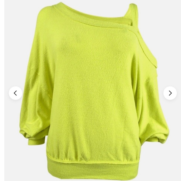 NWT Free People We the Free Flaunt It Top Small in Lemon Squeeze Yellow New - Picture 2 of 10